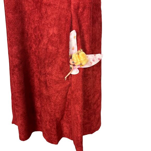 Faux Suede A-line Mini Dress Burgundy MEDIUM Career  Altar'd State Pocket Fall - Picture 3 of 6